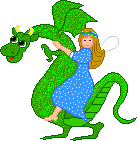 Dragon with fairy