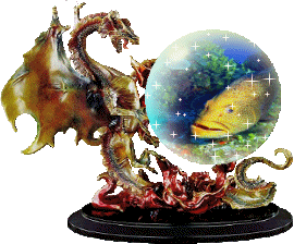 Dragon with fish orb
